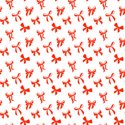 Elegant Bows Seamless Pattern Vector Image
