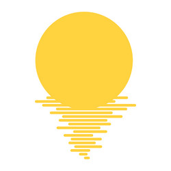 Yellow full moon Royalty Free Vector Image - VectorStock