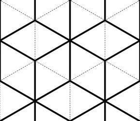 geometric seamless pattern endless black and white vector image