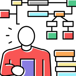 Learning Algorithm Icon vector image
