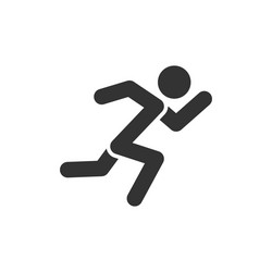 Walking man icon people with shadow Royalty Free Vector