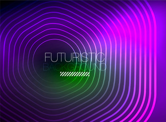 neon color square shape lines abstract background vector image