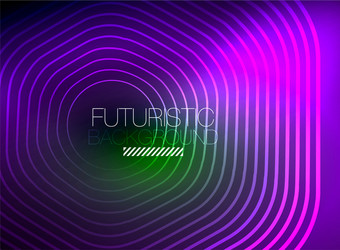 Neon color square shape lines abstract background vector