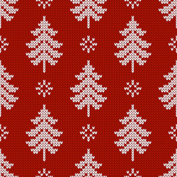 seamless pattern with snowflakes and christmas vector