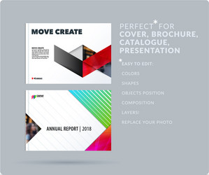 Triangular Presentation Template vector image