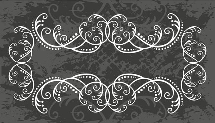 Decorative frame with pattern vector