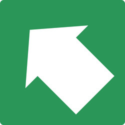 pointer arrow in modern flat style button vector image