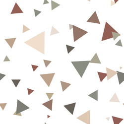 scattered geometric pattern with triangles vector image