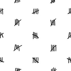 Tally marks seamless pattern background icon vector