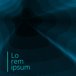 Abstract background dark blue wavy or wavy lines Vector Image