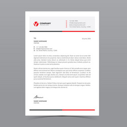 letterhead template Vector Image