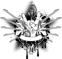 Rock Star Guitars Vector Image