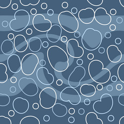 abstract wave and pebbles seamless pattern vector image