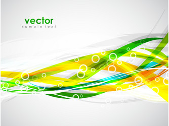 Dynamic Color Wave Background vector image
