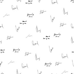 seamless abstract text pattern handwritten font vector image