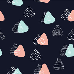 simple abstract shape repeat pattern design vector image