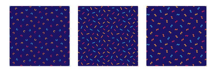 Colorful confetti seamless pattern background Vector Image