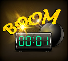 Exploding Bomb with Timer vector
