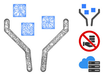 Data filtering polygonal web mesh vector