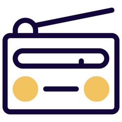 Fm radio an audio based satellite receiver Vector Image