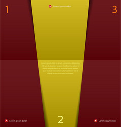 Modern red yellow design template Royalty Free Vector Image