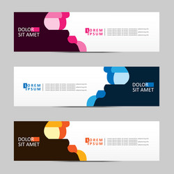 Abstract design banner web template vector