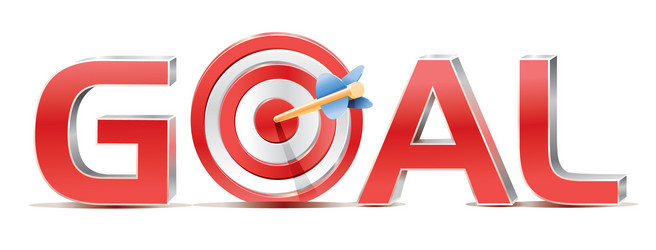 Red Dart Target with Arrow vector image