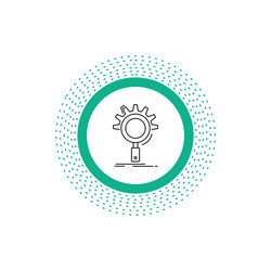seo search optimization process setting line icon vector image