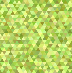 lime triangle mosaic background design vector image