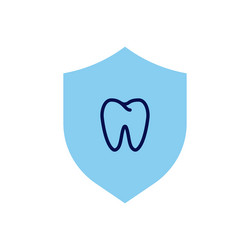 teeth protection icon vector