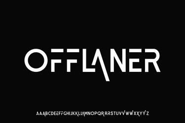 display alphabet font design suitable vector image