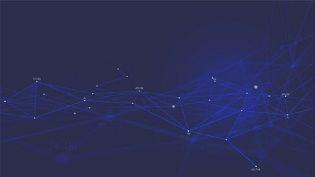 network connection plexus digital futuristic vector image