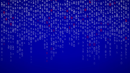 Binary background algorithm data code vector