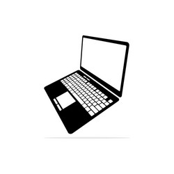 computer notebook icon concept vector image