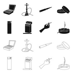 design refuse and stop icon collection vector image