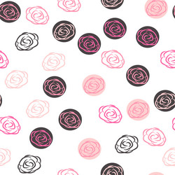 hearts roses flowers pattern additional vector image