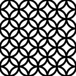 Interlocking Circle Pattern vector image