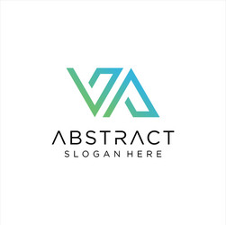 Letter v mosaic logo icon design template elements