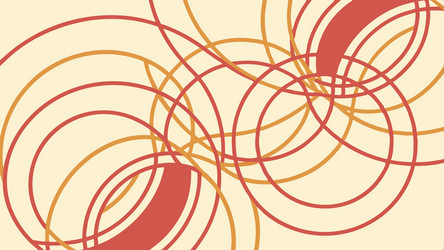 overlapping circles abstract pattern dynamic vector image