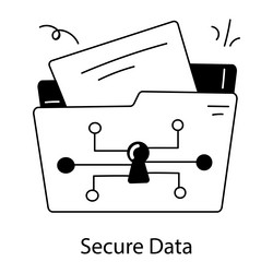 Secure Data Icon vector image