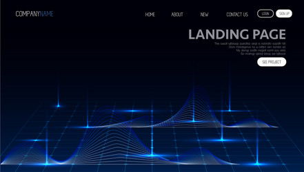 Abstract technology data visualization background vector
