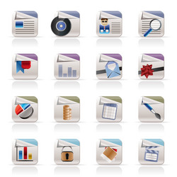 computer icons - file formats vector image