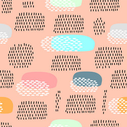 simple abstract shape repeat pattern design vector image