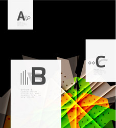 Triangles and geometric shapes abstract background vector