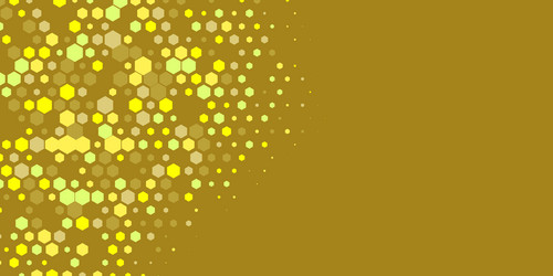 Geometric multi size hexagon with color vector