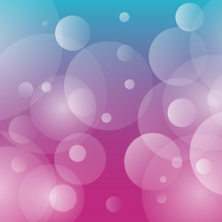 Abstract multicolored blurred bokeh on red vector