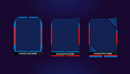 futuristic interface screen game character design vector image