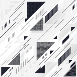 abstract background with different geometric vector image