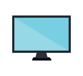 Computer desktop display isolated icon vector