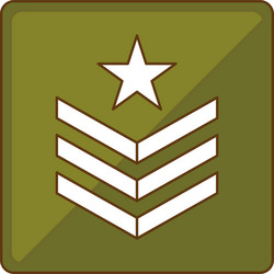 army related icons image vector image